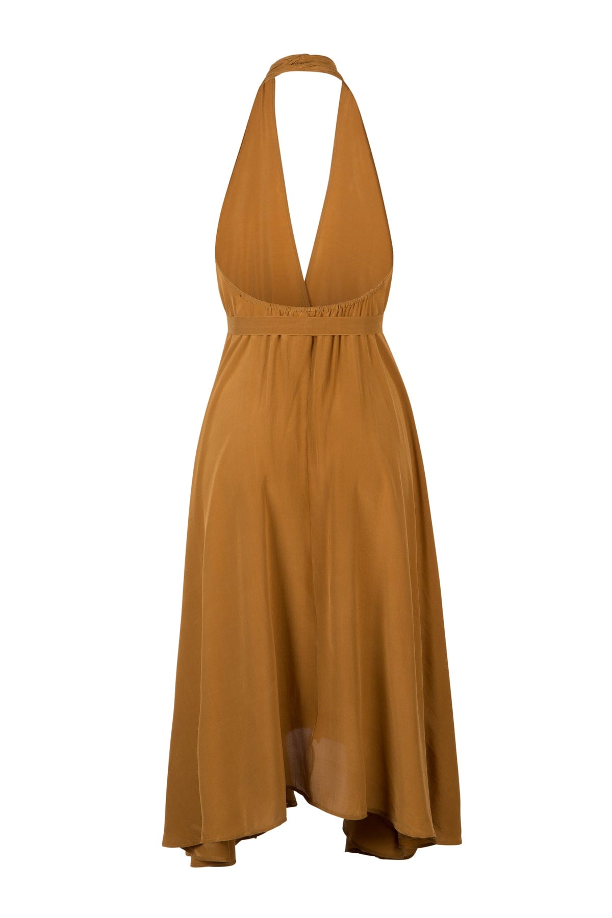 TAMARA SILK DRESS - CUMIN