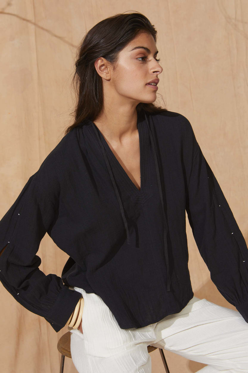 BLOUSE ELEN - BLACK