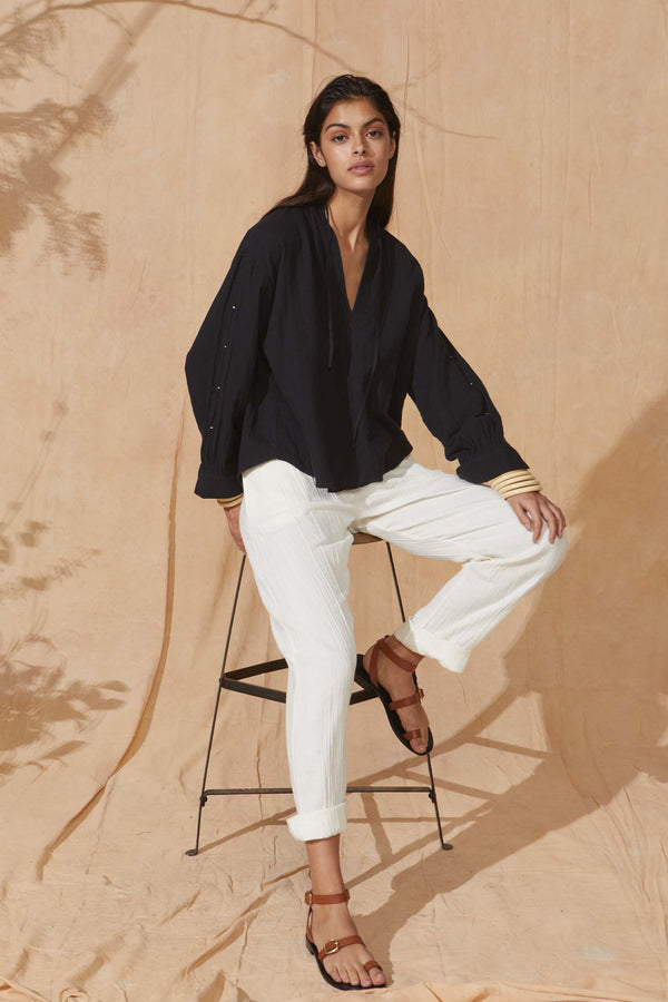 BLOUSE ELEN - BLACK