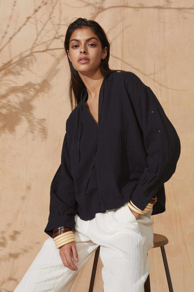 BLOUSE ELEN - BLACK
