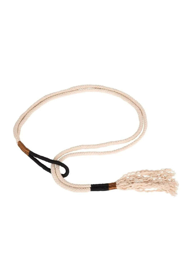 CEINTURE EN CORDE PATRIMONIO - OFFWHITE