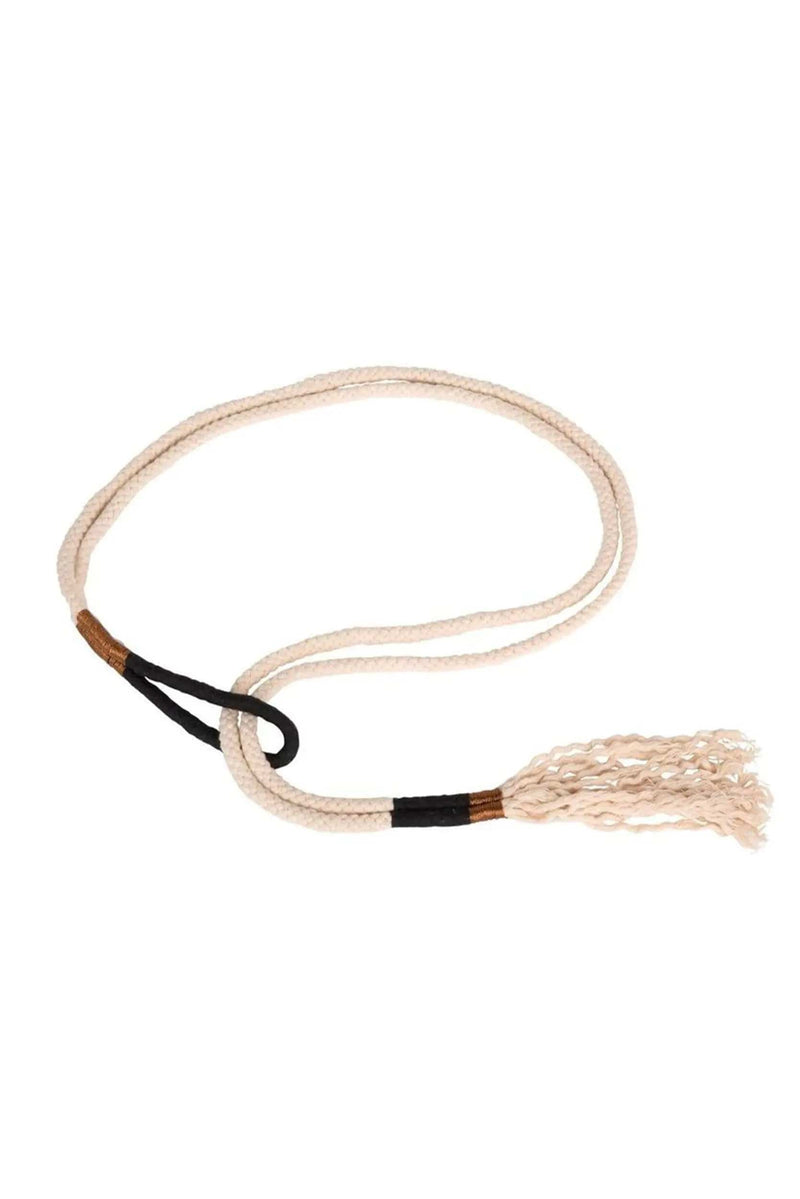 CEINTURE EN CORDE PATRIMONIO - OFFWHITE