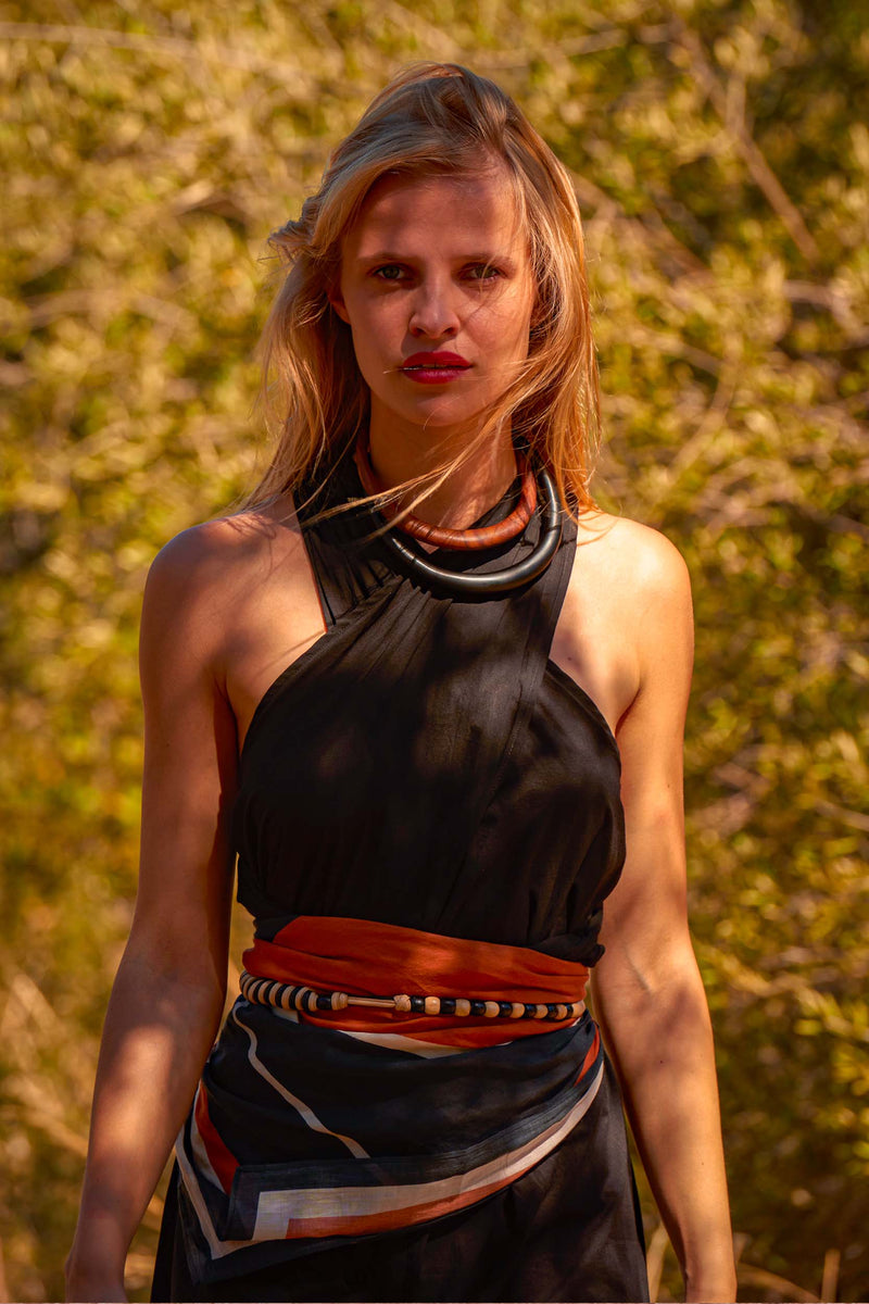 CEINTURE PRECILLIA - BLACK OFF WHITE
