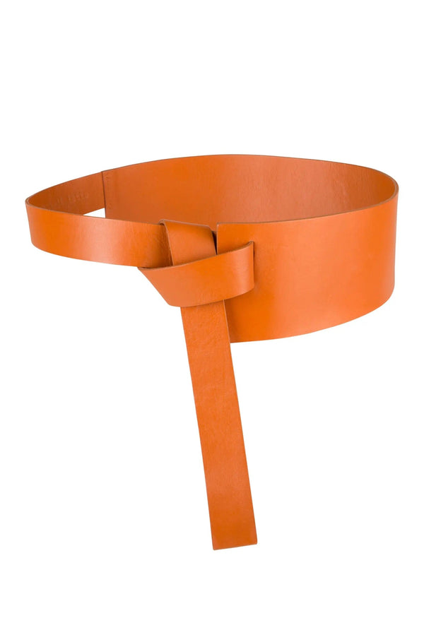 CEINTURE EN CUIR PAULETTE - CAMEL