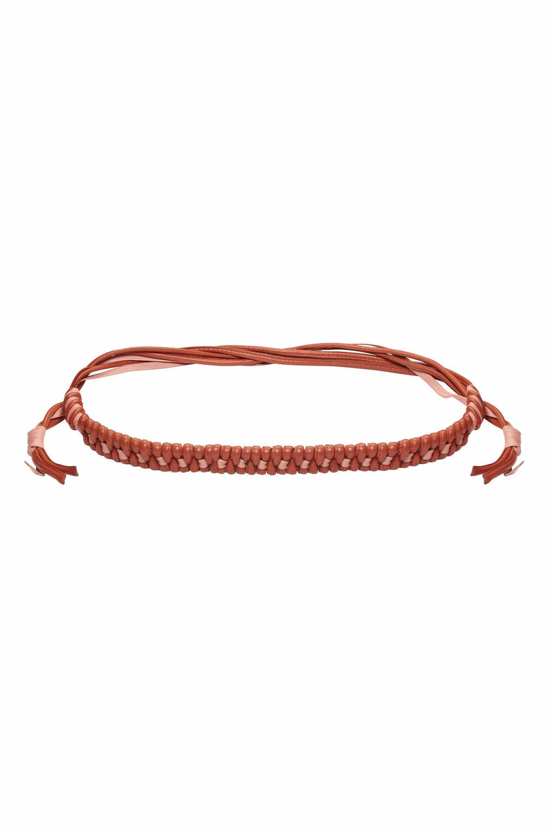 CEINTURE EN CUIR PALMYRO - AUBURN SKIN PINK
