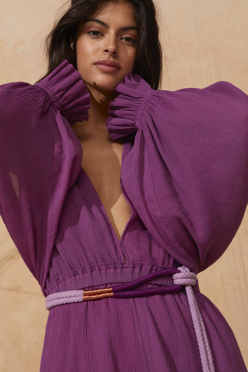 CEINTURE EN CORDE PATRIMONIO - MAUVE MIST