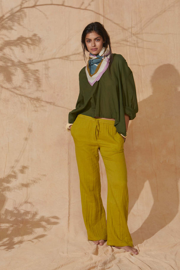 PANTALON ANGELA - CAMEO BROWN