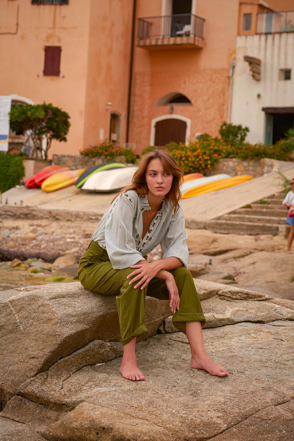 PANTALON MARCO - OLIVE GREEN