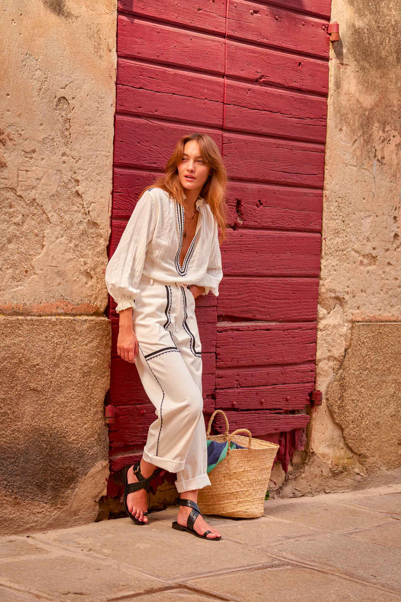 PANTALON JACKY CROQUET - WHITE