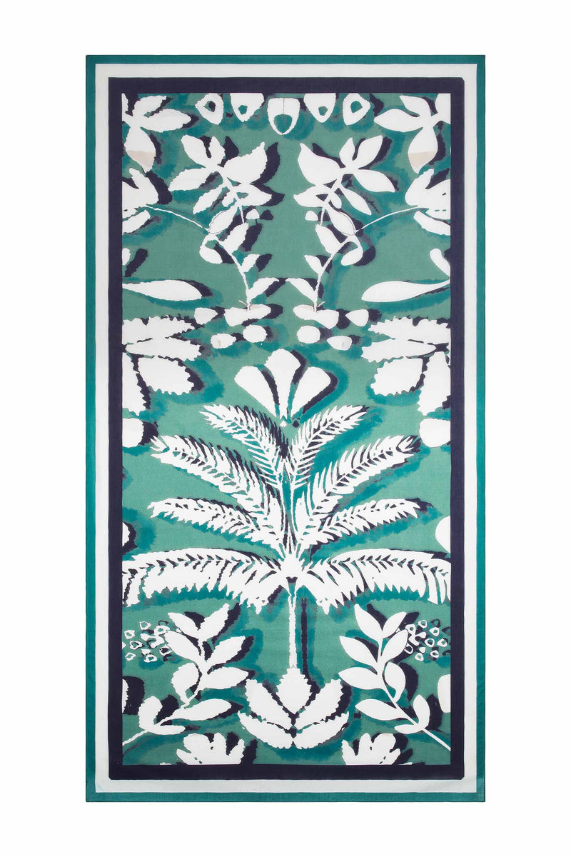 ETOLE IMPRIME TROPICAL - AQUA GREEN