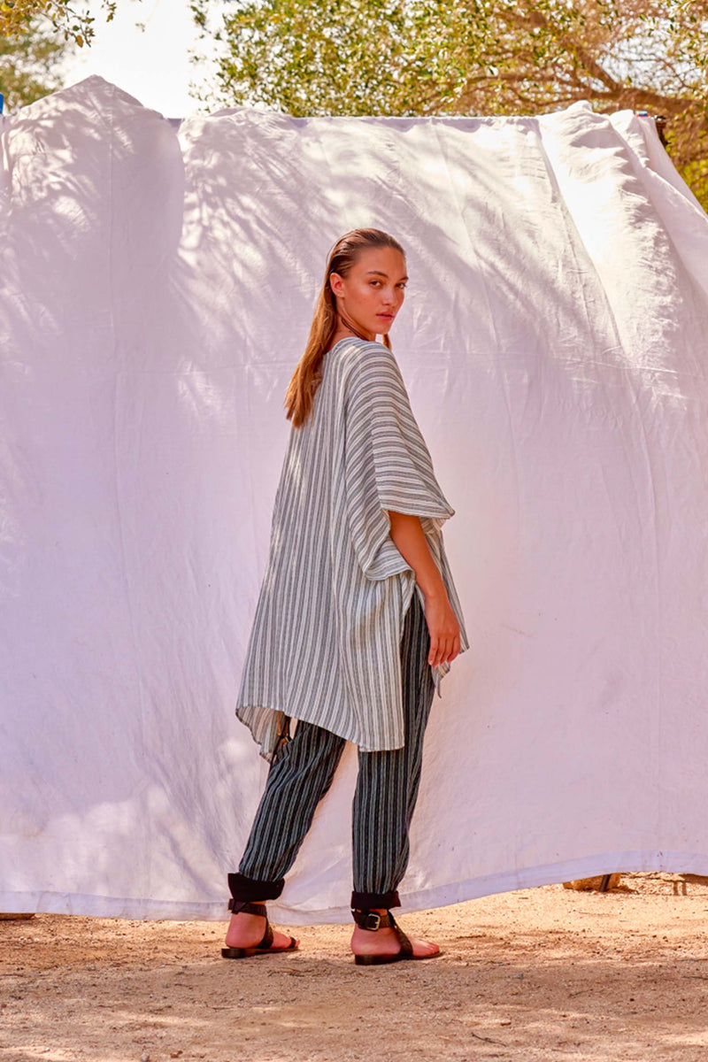 PONCHO DANY TISSAGE FORMENTERA - WHITE