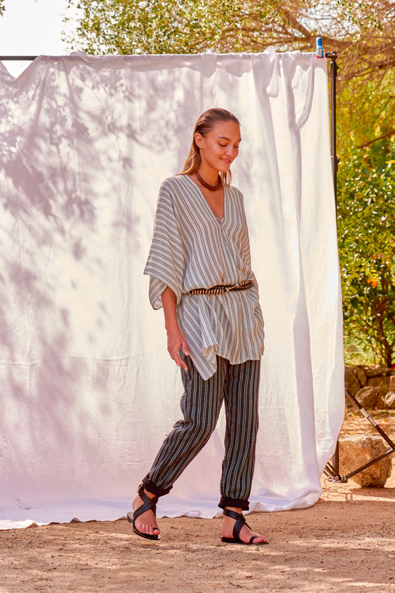 PONCHO DANY TISSAGE FORMENTERA - WHITE