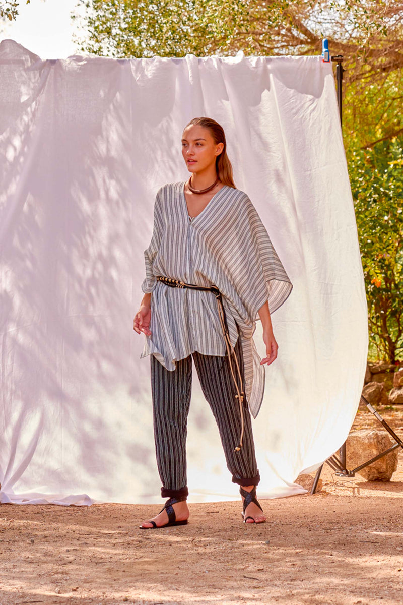 PONCHO DANY TISSAGE FORMENTERA - WHITE