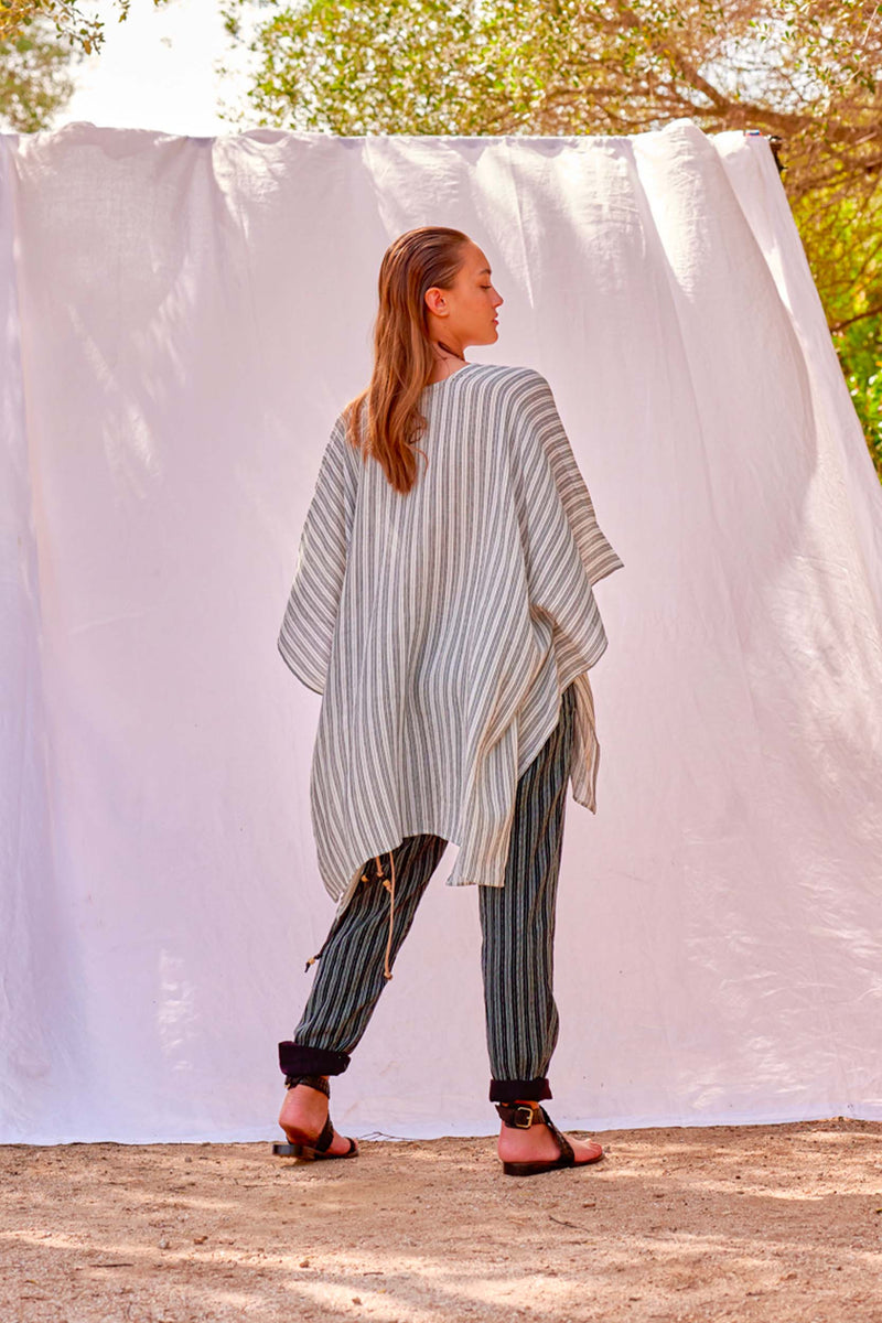 PONCHO DANY TISSAGE FORMENTERA - WHITE