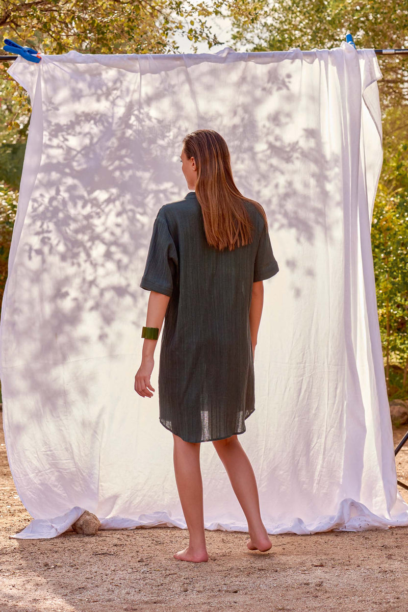 ROBE FLAMINIA - ARDOISE