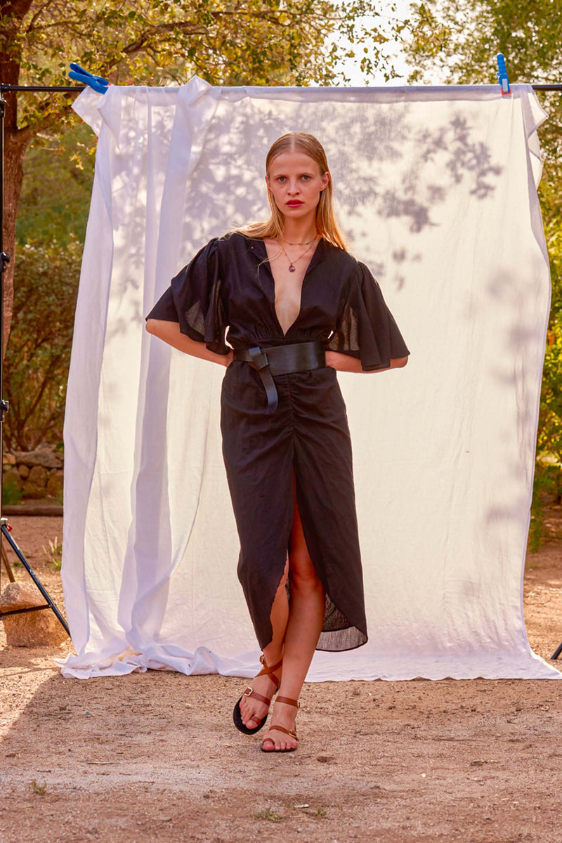ROBE BARBARA - BLACK
