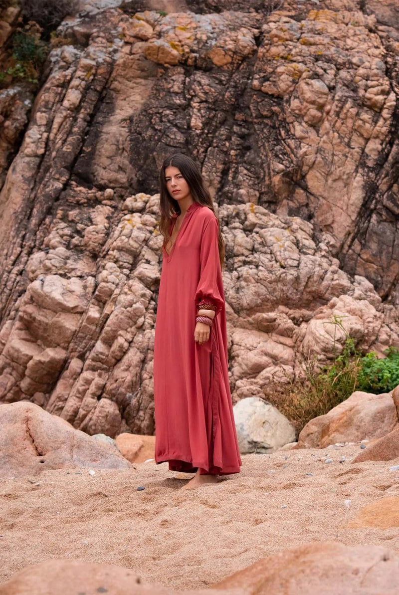 ROBE SERAPHINE SOIE - CALAROSSA
