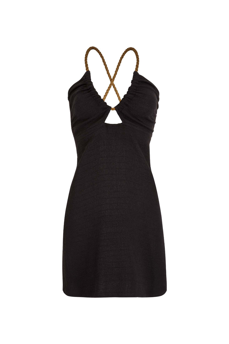 ROBE COURTE CALI - BLACK