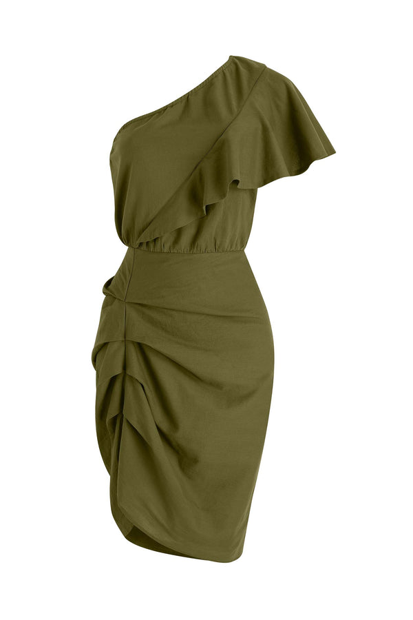 ROBE GALIENE - OLIVE GREEN
