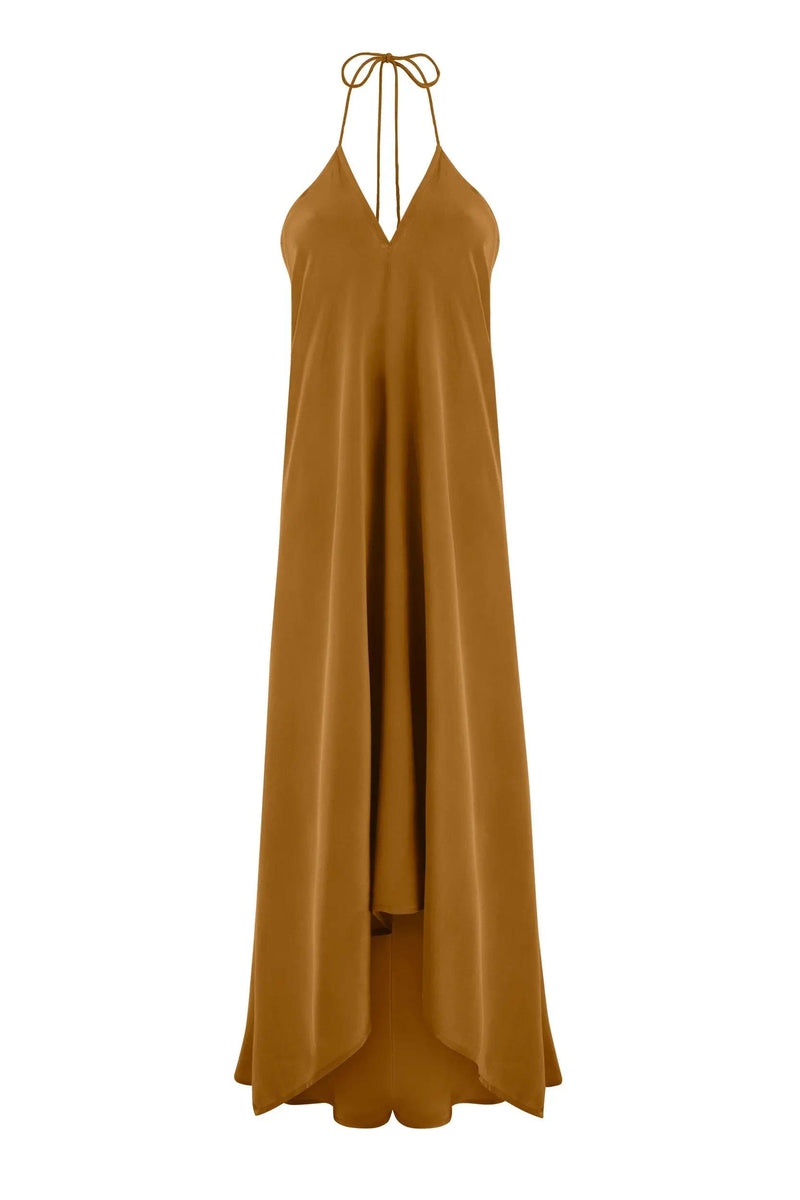 ROBE IVINA SOIE - DARK AMBER