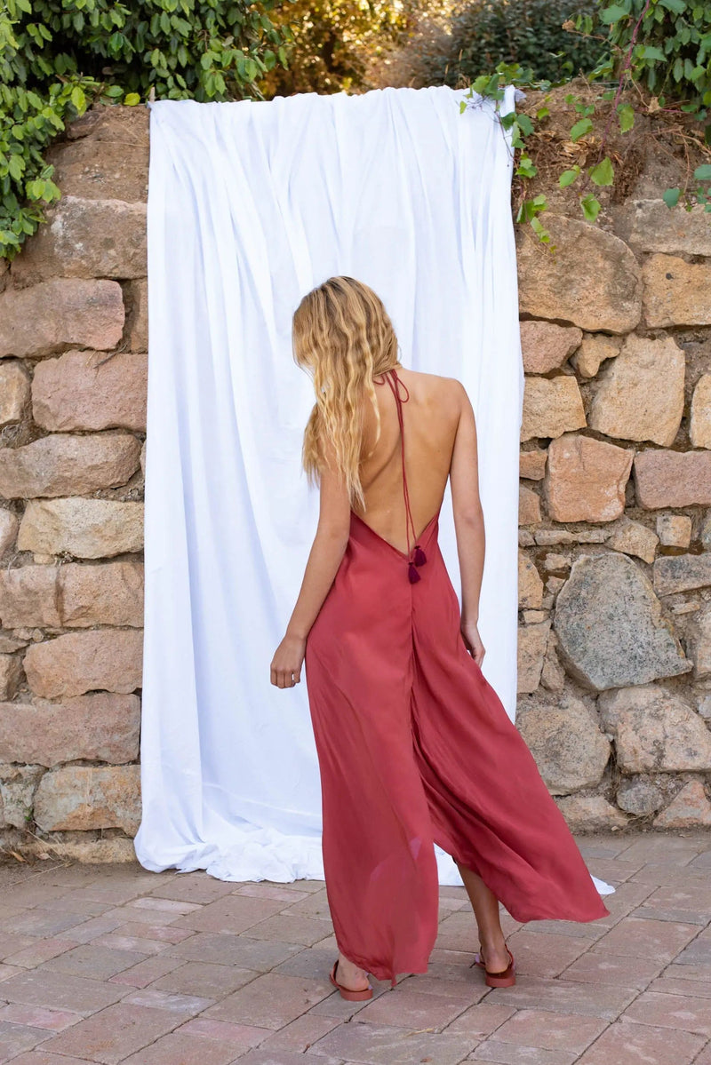 IVINA SILK DRESS - CALAROSSA