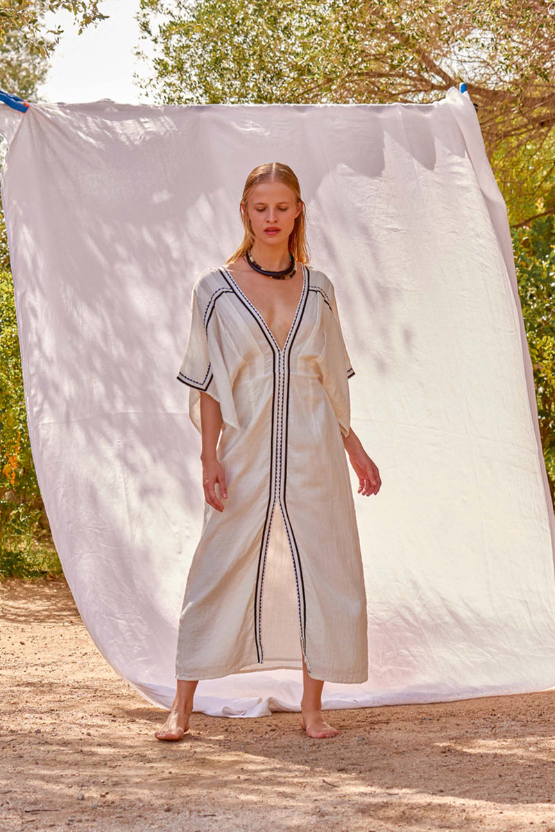 ROBE SOUANE CROQUET - WHITE
