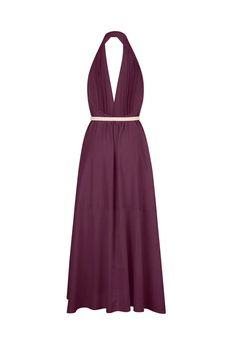 PAREO MALIN DRESS LONG ACACIA - DARK PURPLE