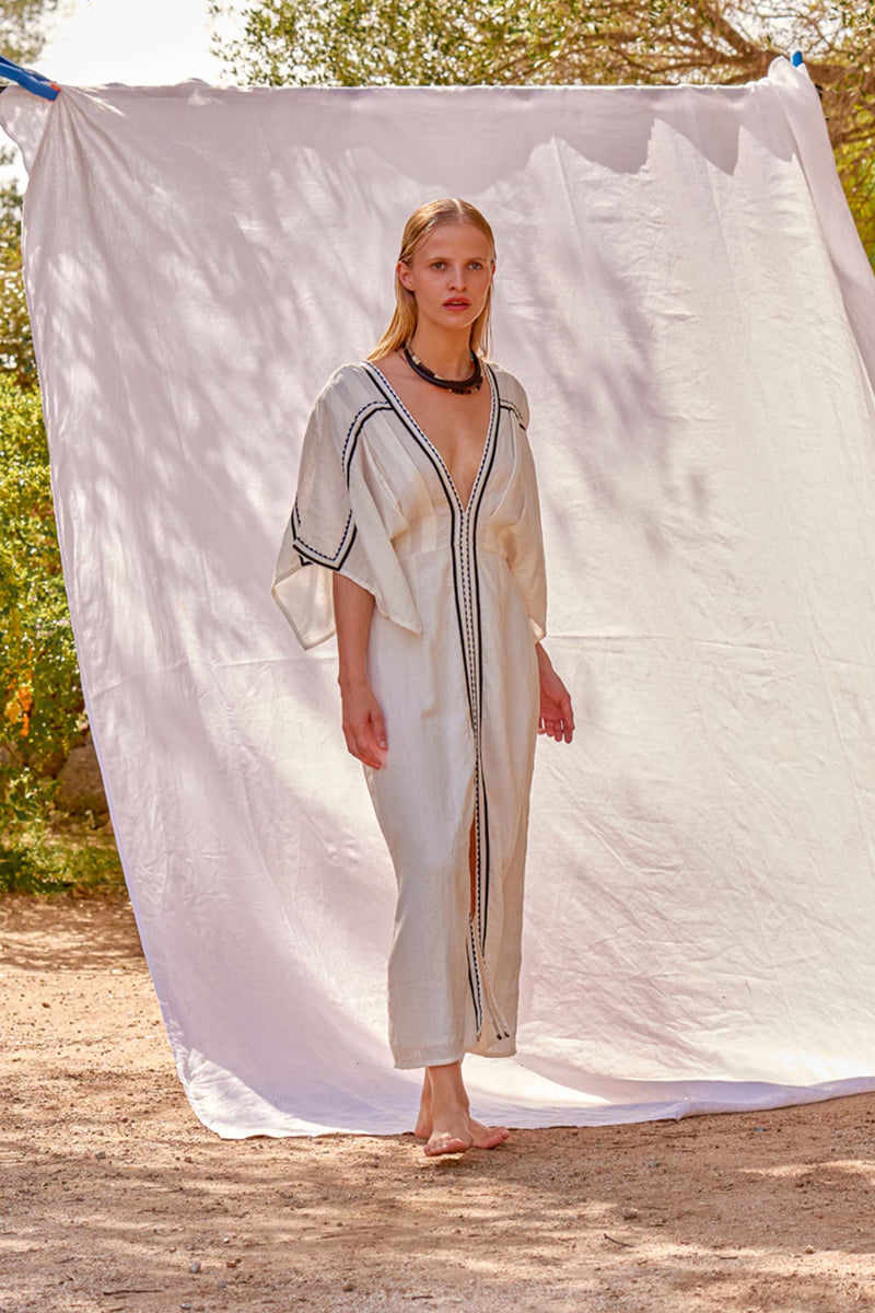 ROBE SOUANE CROQUET - WHITE