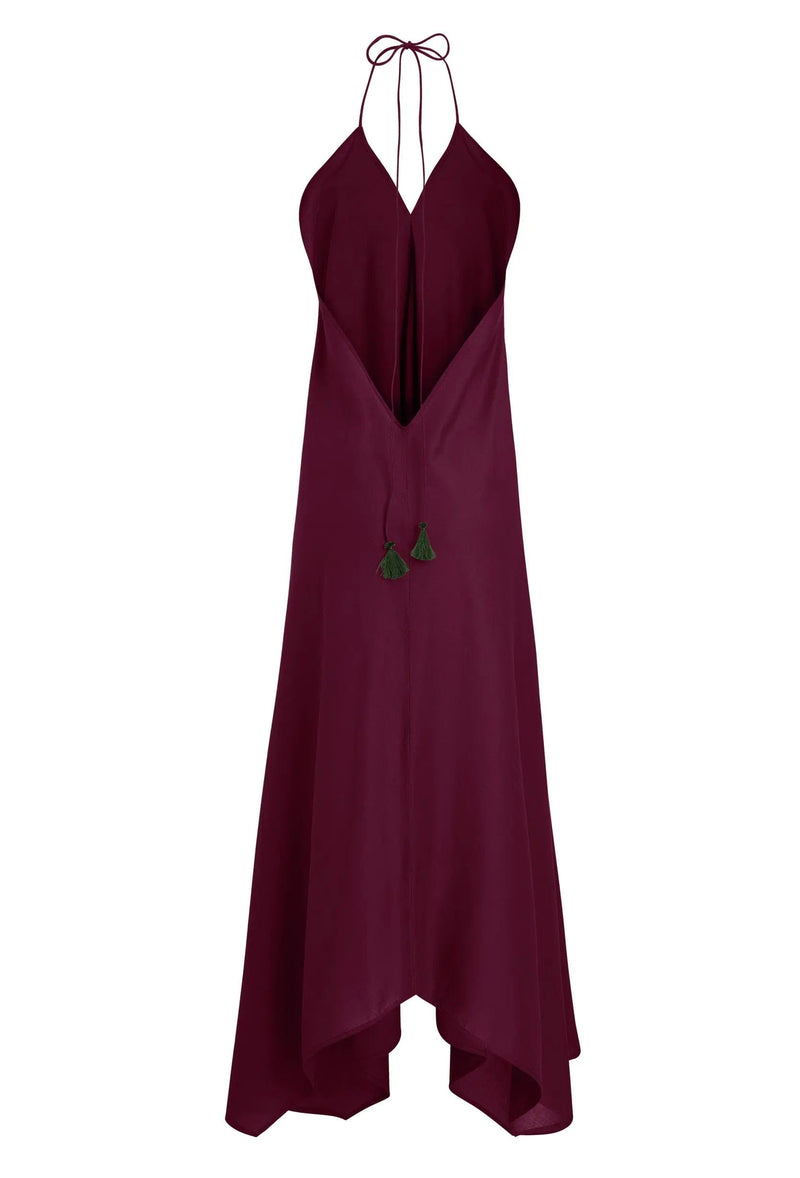ROBE IVINA COTON - DARK PURPLE