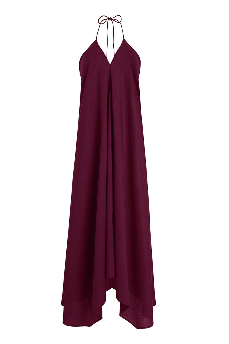 ROBE IVINA COTON - DARK PURPLE