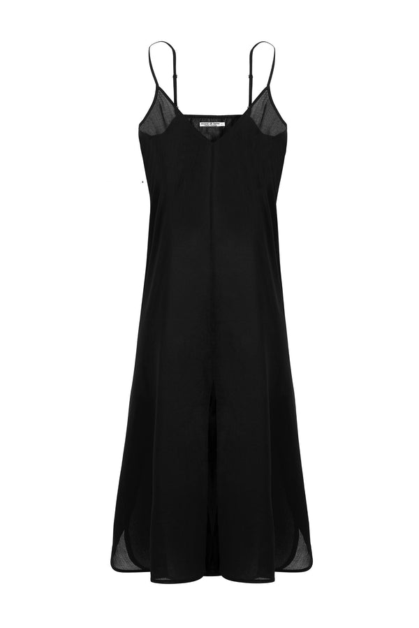 FOND DE ROBE LONG - BLACK