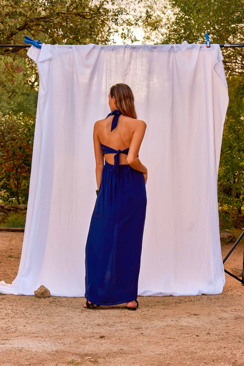 ROBE CLEMENCE SOIE - INK