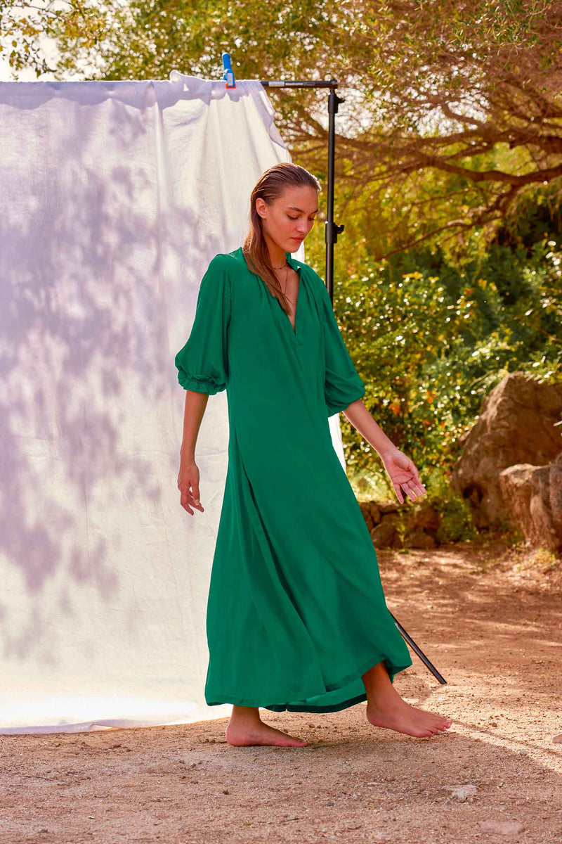 ROBE SERAPHINE SOIE JOLLYGREEN Mare Di Latte