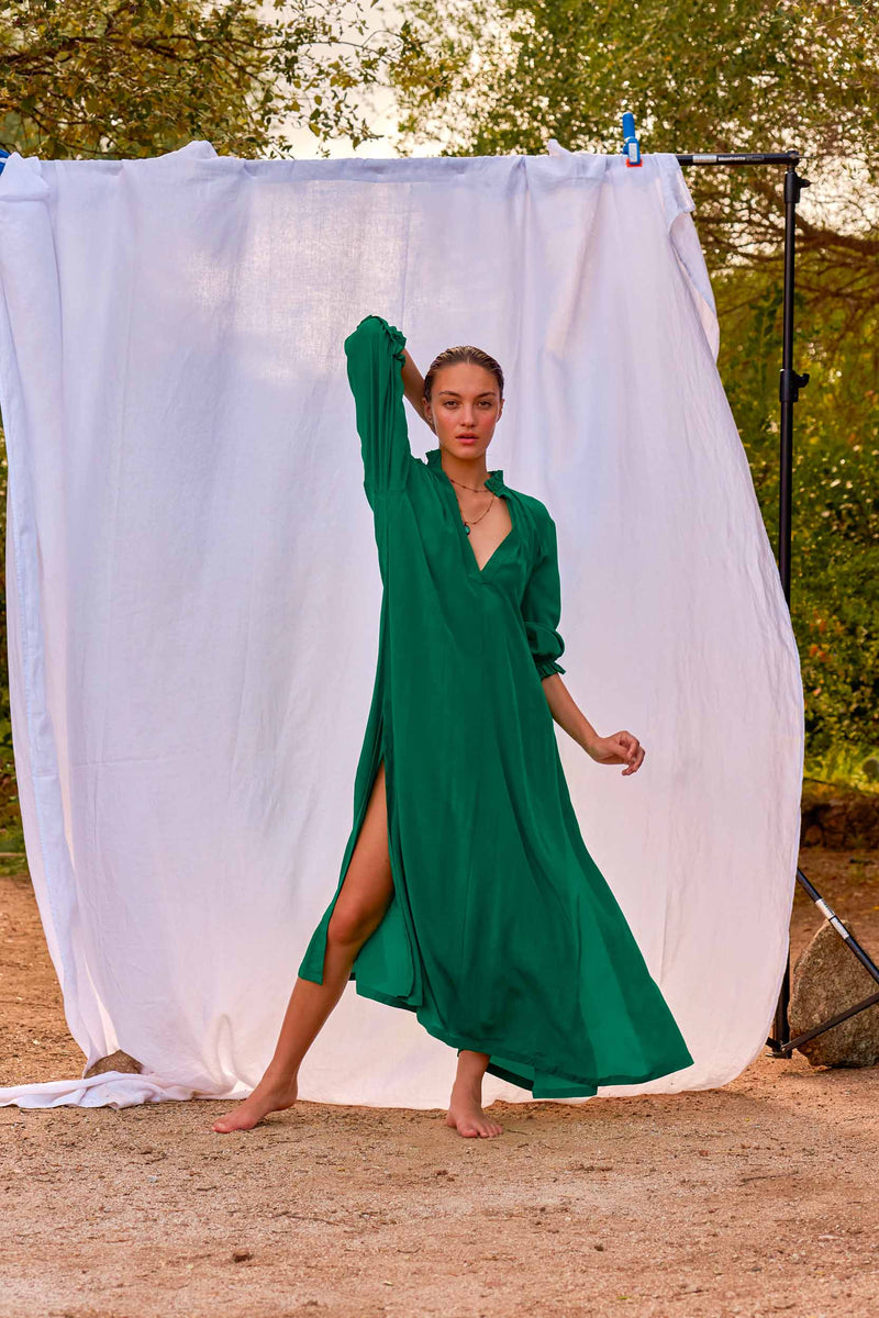 ROBE SERAPHINE SOIE - JOLLYGREEN