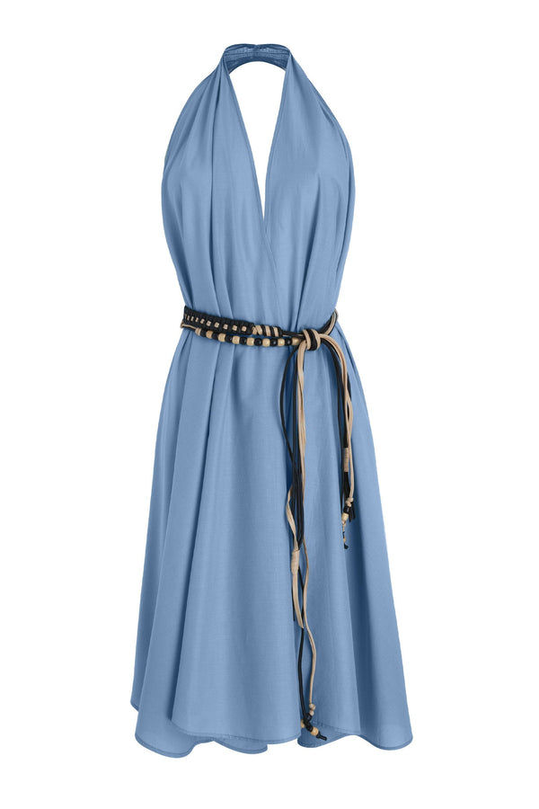 PAREO MALIN DRESS MID-LONG ALINE - FOREVER BLUE