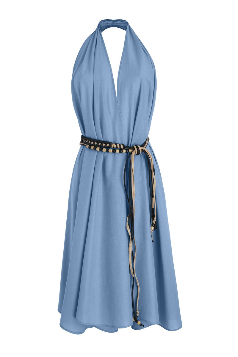 ROBE PARÉO MALIN MI-LONG ALINE - FOREVER BLUE