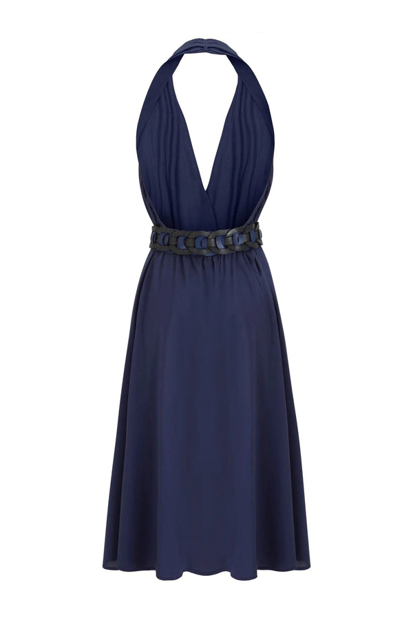 ROBE PARÉO MALIN MI-LONG ALINE - BLUE PRINT