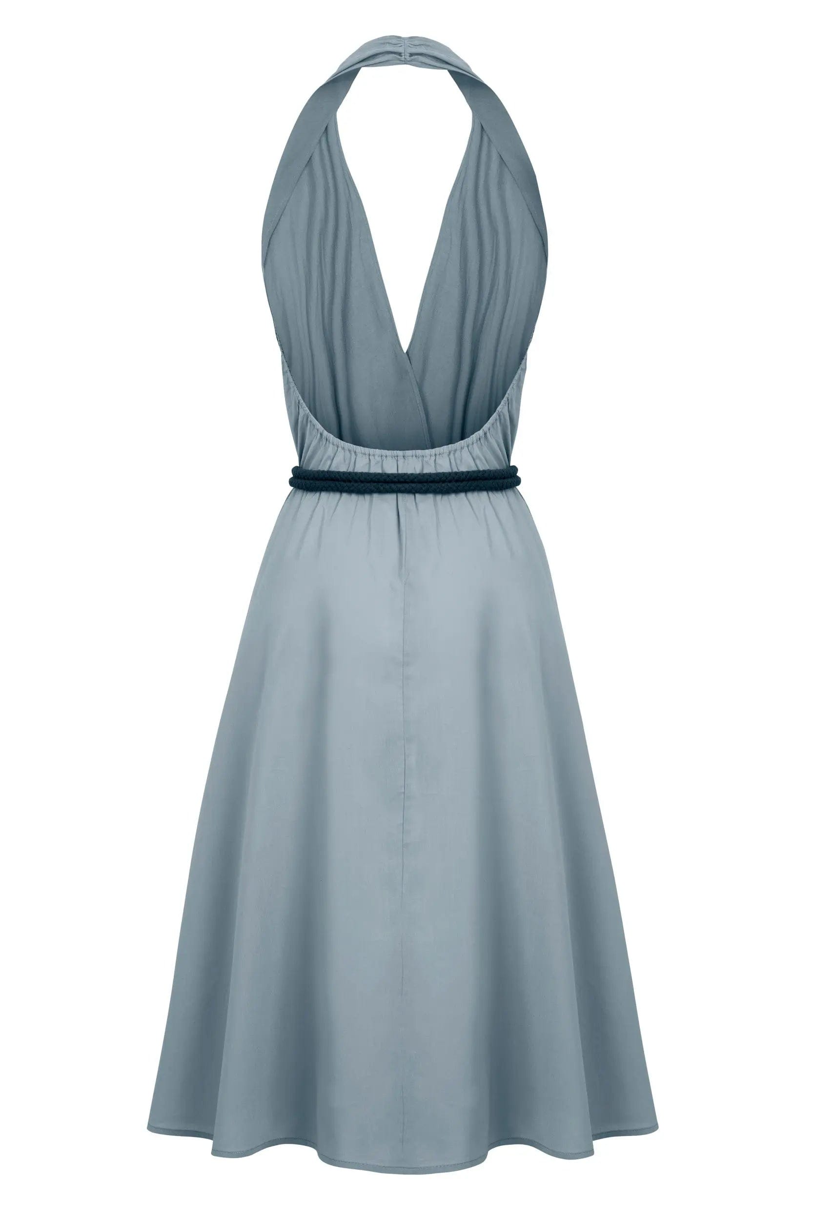 PAREO MALIN DRESS MID-LONG ALINE - SKY BLUE