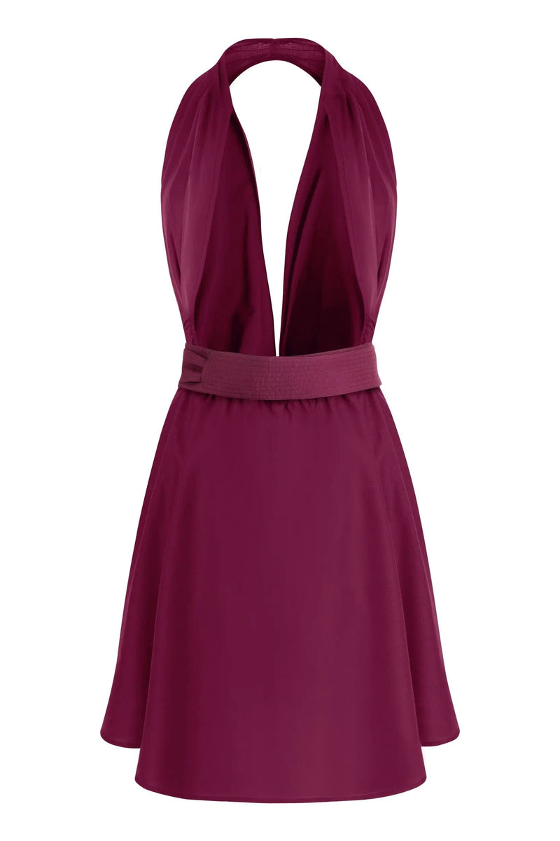 ROBE PARÉO MALIN COURT AVA - DARK PURPLE