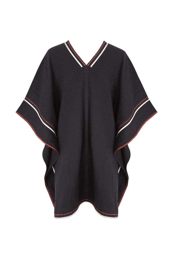 ROBE SOPHIA CROQUET - BLACK