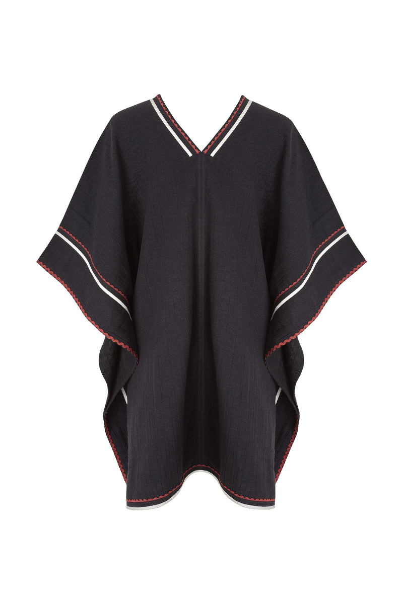 ROBE SOPHIA CROQUET - BLACK
