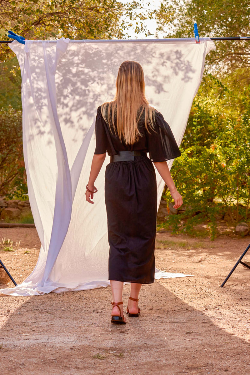 ROBE BARBARA - BLACK