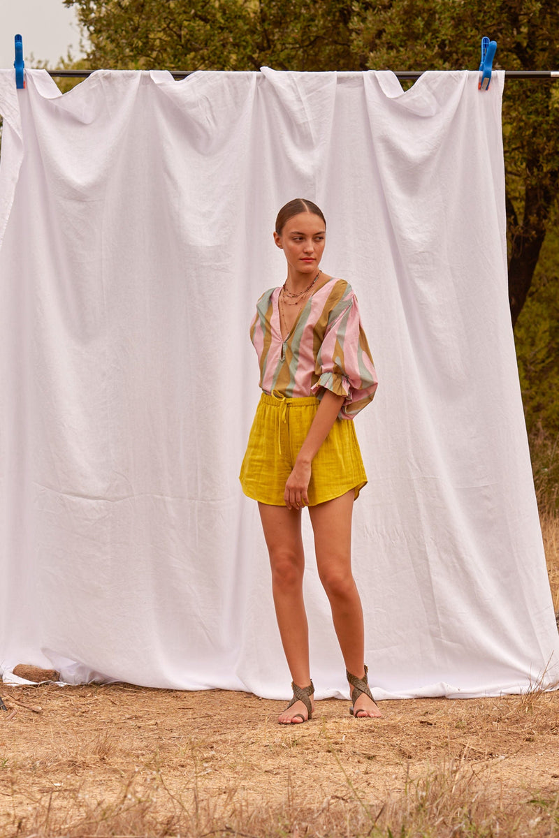 SHORT LILOU - OLIVE GREEN