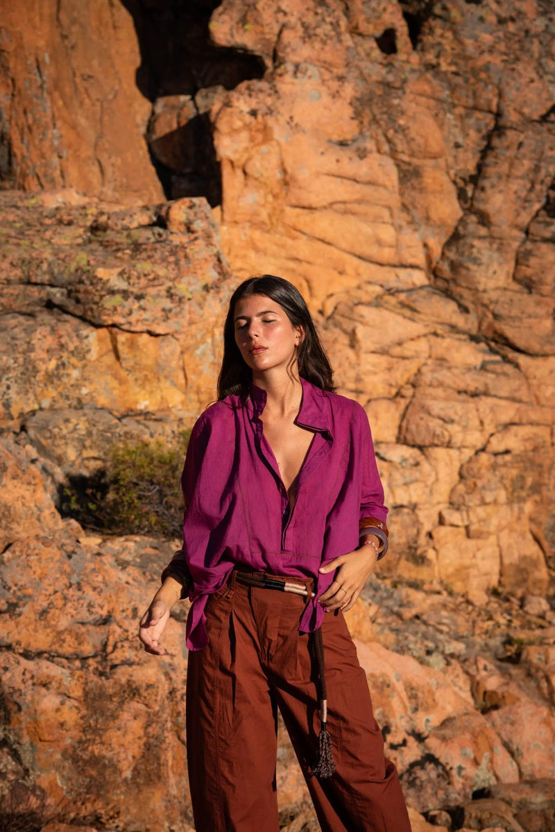 TOP HEDDIE - MAGENTA PURPLE