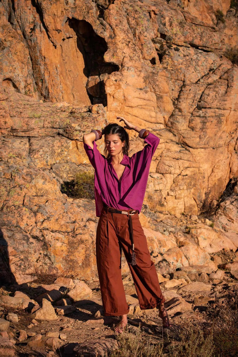 TOP HEDDIE - MAGENTA PURPLE