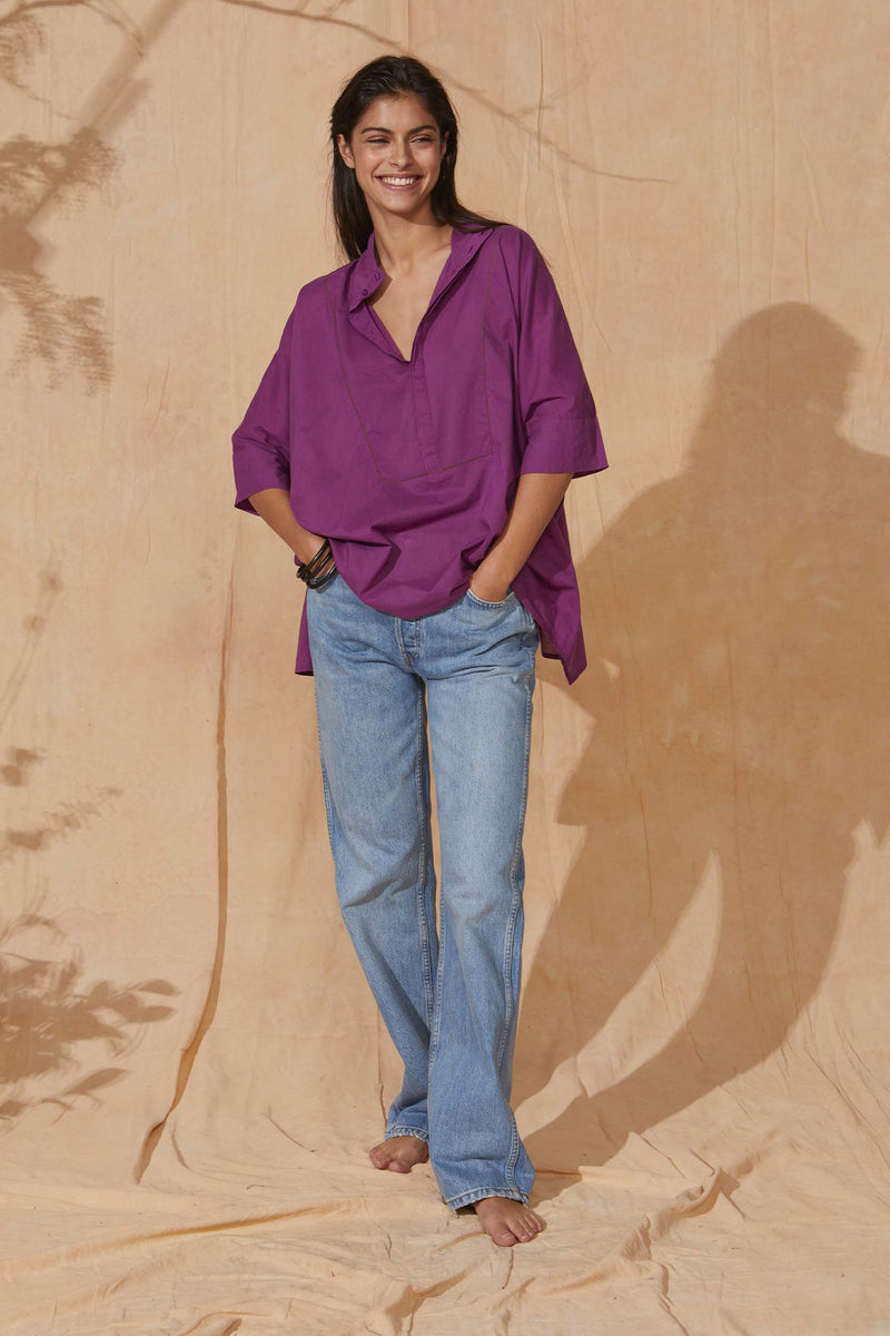 TOP HEDDIE - MAGENTA PURPLE
