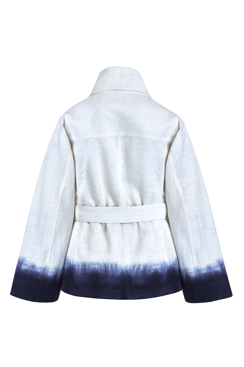 VESTE LAURENE COTON LIN - WHITE